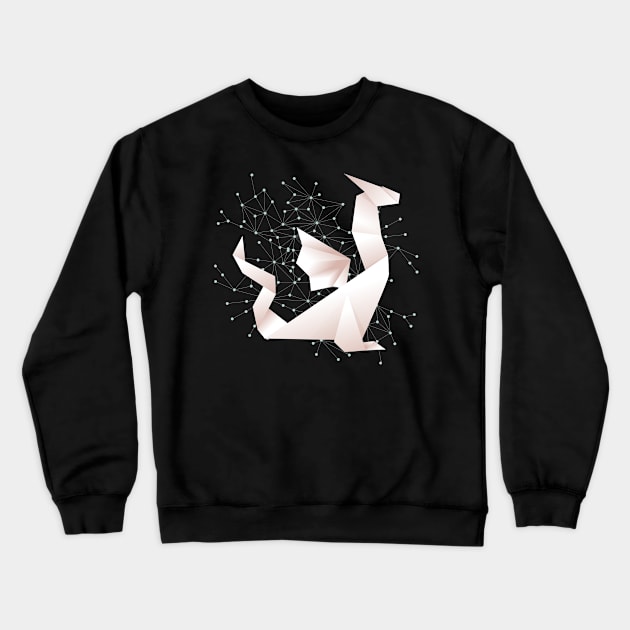 Origami Dragon Crewneck Sweatshirt by Foxxy Merch